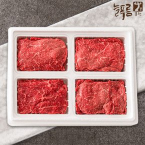 [늘푸름한우] 1등급이상 냉장 실속세트 2호 1.6kg(불고기 400g x4팩)