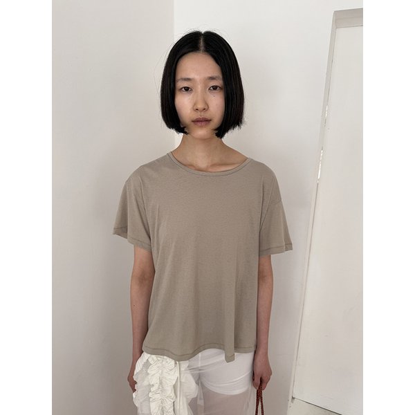 (2차 REORDER) RAW BASIC TEE IN BEIGE