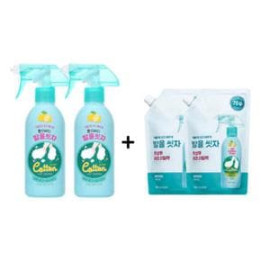 온더바디 코튼풋 발을씻자 풋샴푸 레몬 385ml 2개+리필 500ml 2개