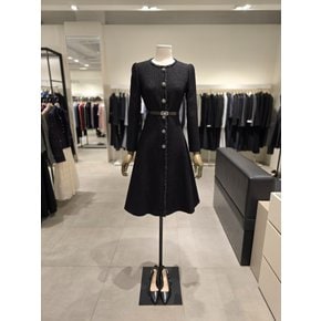 [파주점] 울 블렌드 트위드 라운드넥 플레어 원피스 JRAA0OP822