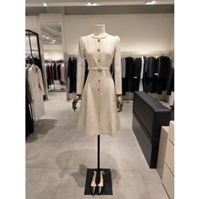 [파주점] 울 블렌드 트위드 라운드넥 플레어 원피스 JRAA0OP822