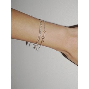 JADE CHAIN BRACELET SILVER