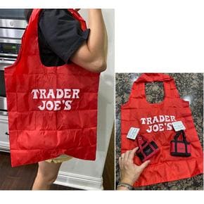 트레이더 조 재생 가능한 미니 마이크로 지퍼백토트백 세트 TRADER JOES MICRO TOTE