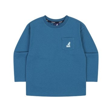 캉골키즈 포켓 로고 롱슬리브 티셔츠 RA 0001 그린 ARACRT00010GN