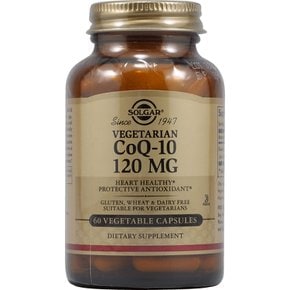 [해외직구] 5X  솔가  코큐텐  CoQ  10  120  mg  60  식물성캡슐