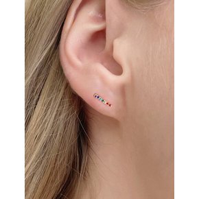 rainbow line earrings