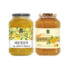 레몬생강차 1KG+꿀유자차 1kg