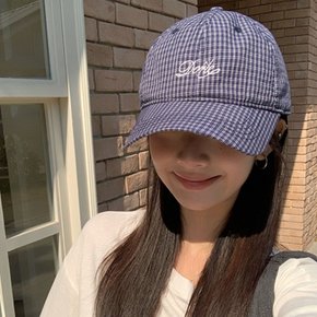 데일리 코튼볼캡 남성 여성 체크 자수 야구모자 ODM-BCAP31