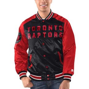 [해외] 1083011 스타터 집업 후드 자켓 Toronto Raptors Starter Renegade Satin Full-Snap Vars