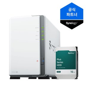 나스 2베이 NAS DS223j (16TBx1) 정품 HDD HAT3310