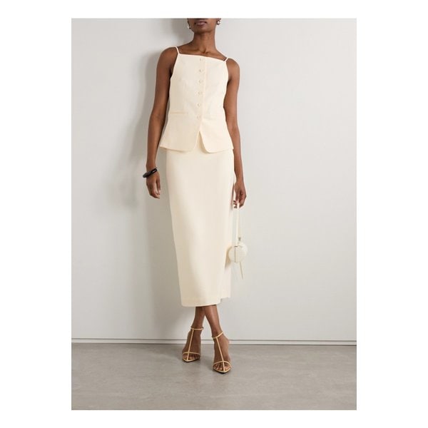 스타우드 스미스 크레이프 미디 스커트 에크루 1647597355609119