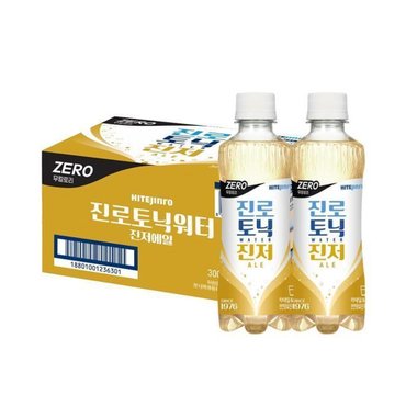  하이트진로 토닉워터 진저에일 제로 300ml PET 12입