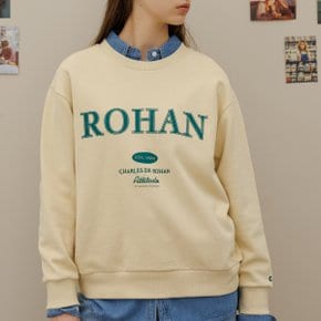 Charlesderohan embroidery sweat shirt_Yellow