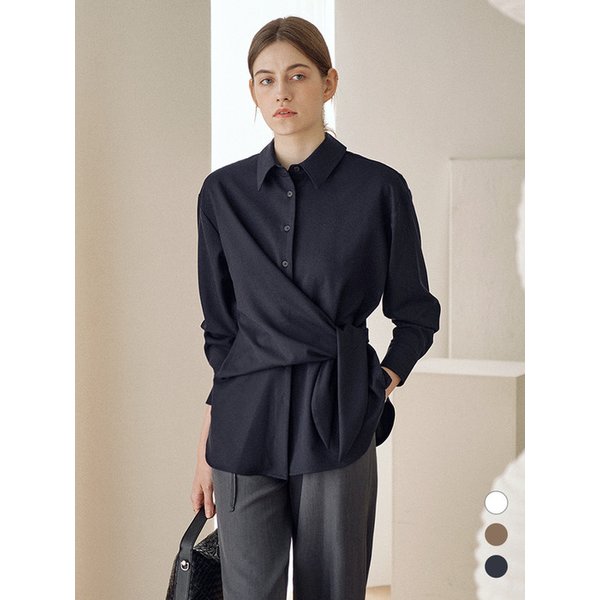Elena Tie-waist Shirt (3colors)