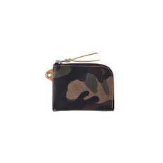 Zip Eyelet Wallet Grigio Camo