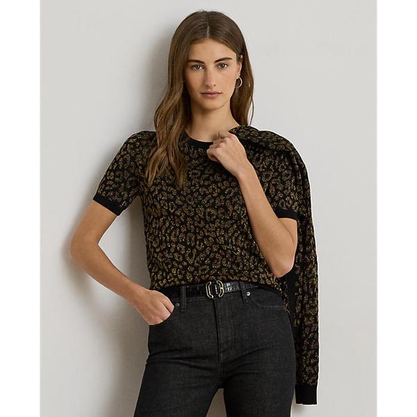 메탈릭 오실롯 숏 슬리브 스웨터(WMLRSWESN820183001)