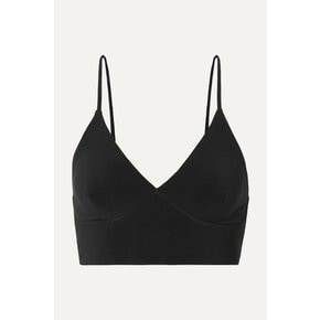 Stretch-jersey Soft-cup Bralette 블랙