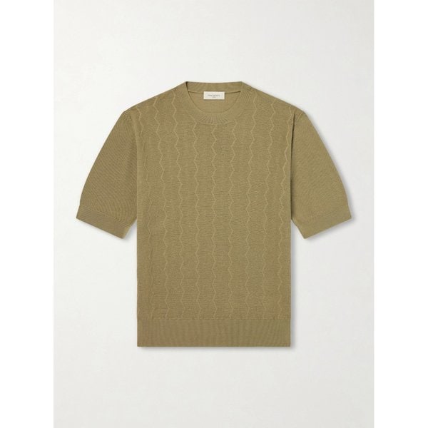 피아첸차 1733 니트 실크 코튼 블렌드 티셔츠 46376663163073510