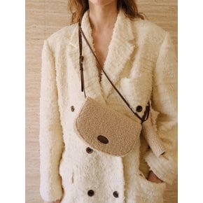 Mini Saddle bag Fluffy Beige