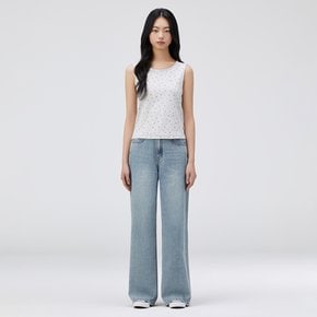 키치 프린트 슬리브리스 T262MSL136W