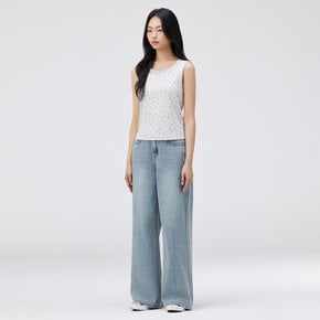 키치 프린트 슬리브리스 T262MSL136W