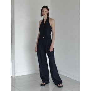 CLASSIC TWO TUCK WIDE PANTS (BLACK)