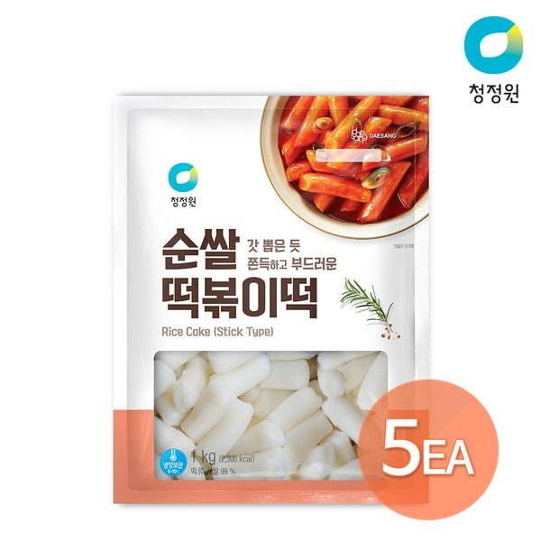 순쌀떡볶이떡 1kg x 5개