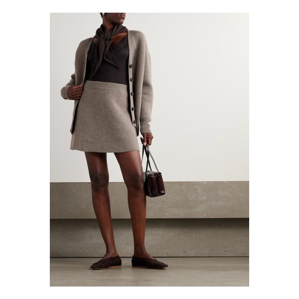 클레어 캐시미어 미니 스커트 브라운 46376663162904605