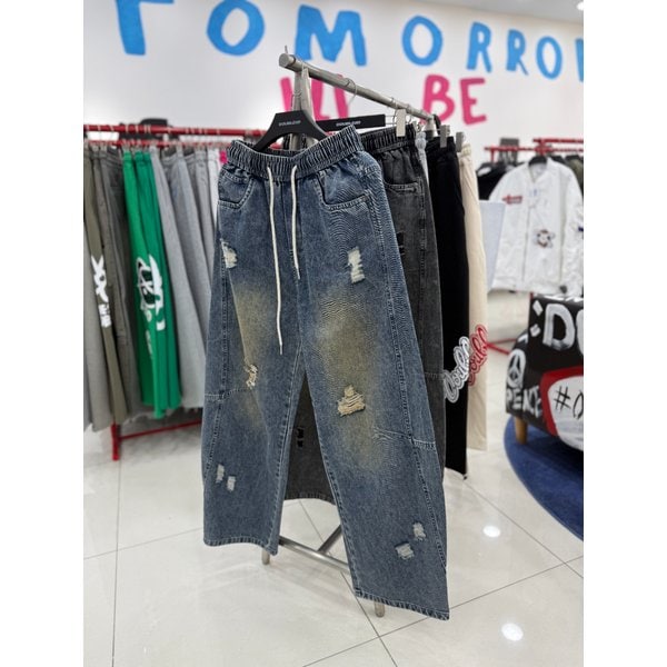 [여주점] 찢청와이드데님팬츠 JHZZ80109