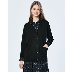 [25SS] 홀가먼트 브이넥 울트라 파인 울 가디건 블랙 HSSW5AC16BK