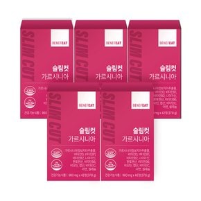 베네핏 슬림컷 가르시니아 900mg 42정 x 5박스 10주분