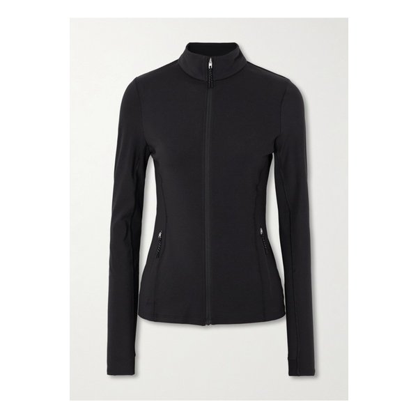 러닝 글로리아 컷아웃 스트레치 저지 재킷 블랙 46376663162954844