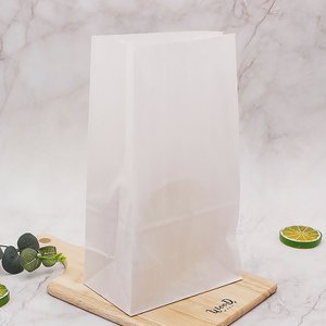 이룸팩 흰색 무지 종이봉투(중) 500장 각대봉투 식품 빵 포장봉투