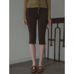 Dew Lace Capri Pants_Brown(OB6PT08)