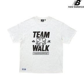 NBNEB2L243 WH NB X MBW II Teamwalk 반 남녀공용 반팔티 티셔츠_P349656967