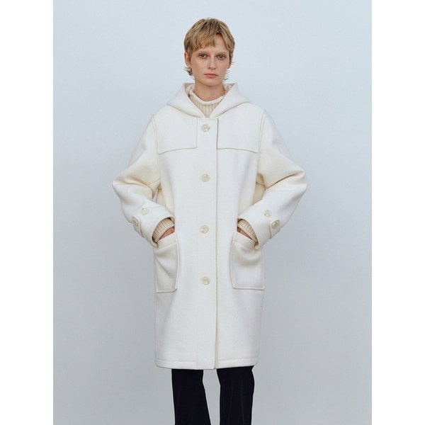 Carol hooded coat (Ivory)