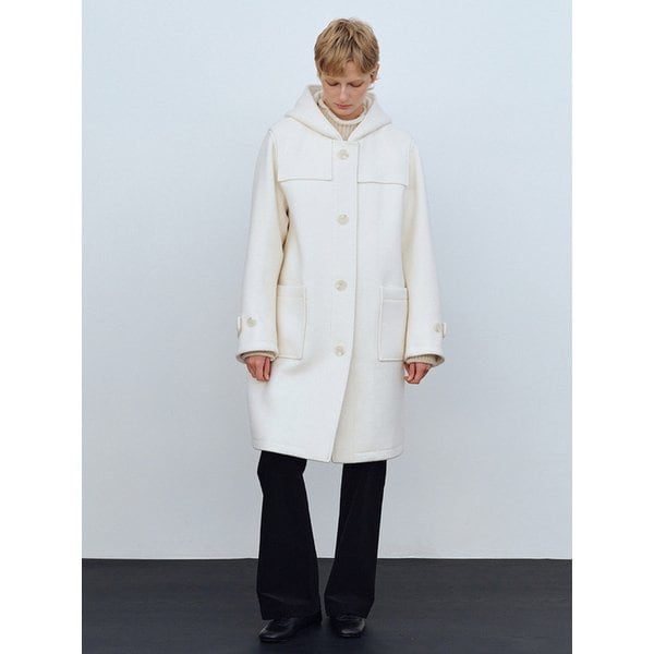 Carol hooded coat (Ivory)