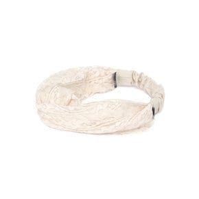 CROSS HAIR BAND / WIDE / BLOOM / ORIGIN BEIGE