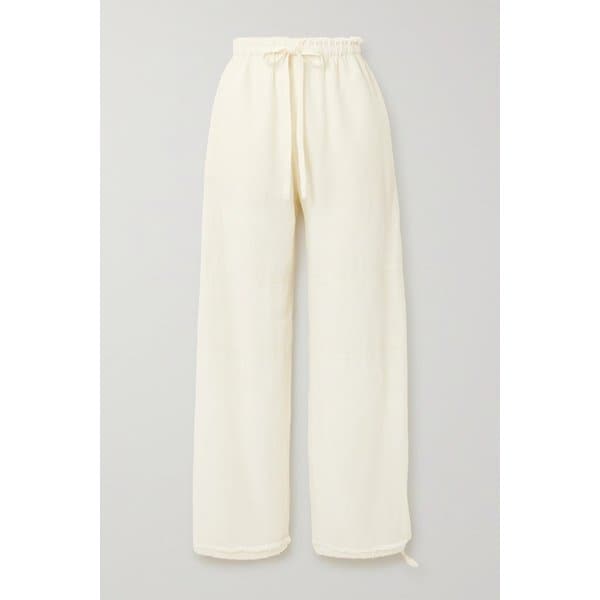 프레이드 코튼 린넨 혼방 와이드 팬츠 오프화이트 1647597317270349