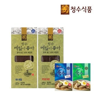 ViPET 청수 메밀이좋아 물냉면 280G + 비빔냉면 280G