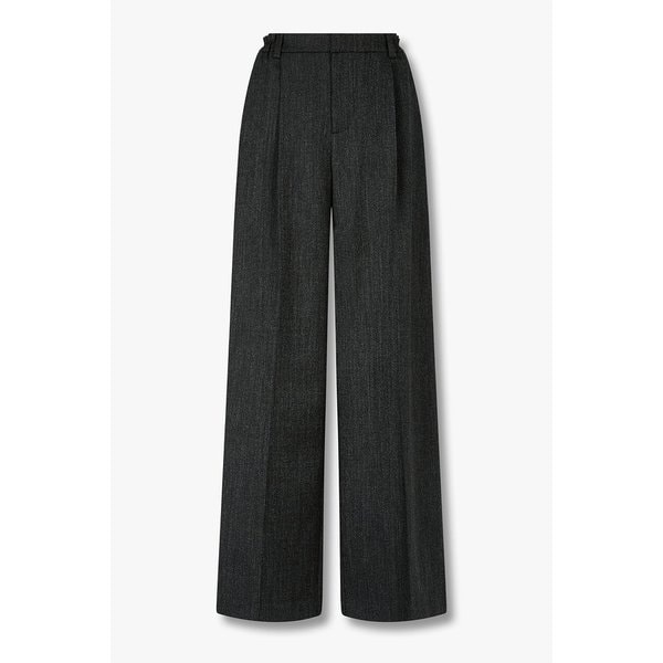 원 턱 울 테일러드 밴딩 팬츠 3616111101000