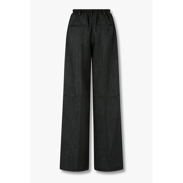 원 턱 울 테일러드 밴딩 팬츠 3616111101000