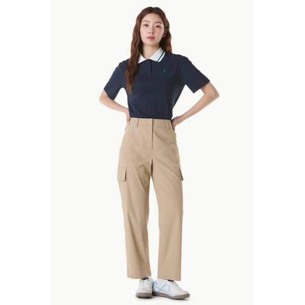 [여주점] 여성 밑단 조절형 세미 와이드 팬츠 GQ122LPT26  BEGE