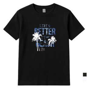 LIFES BETTER 라운드 남여공용 반팔C 2컬러