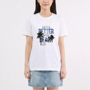LIFES BETTER 라운드 남여공용 반팔C 2컬러