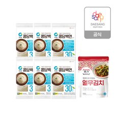 청정원 콩담백면 150g 6개 + 종가 열무김치400g
