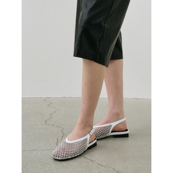 [단독]Twinkle Mesh Slingback_5B03_보석메쉬슬링백_ 5 color