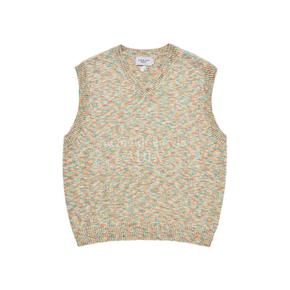 SYMBOL LOGO MULTI COLOR V NECK KNIT VEST RAINBOW V넥 심볼멀티