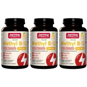 자로우 포뮬러스 메틸 B12 1000mg 레몬맛 100츄어블 사탕정제 X 3통