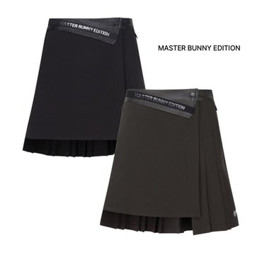 마스터바니 24F/W  여성 플리츠 레더 스커트 & 속바지 (421D3PC306)